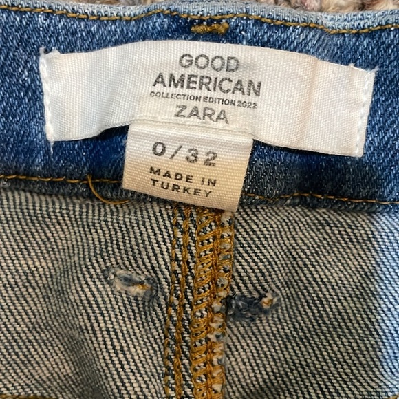 Womens Good American X Zara High Rise Skinny Jeans - Picture 2 of 3